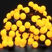 СВЕТОДИОДНАЯ ГИРЛЯНДА“ БАХРОМА ШАРИКИ 3*0.5м“, цвет желтый фотография