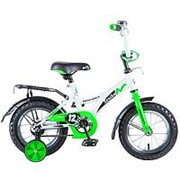 Детский велосипед Novatrack 12 STRIKE белый зеленый фото