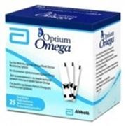 Tест-полоски Optium Omega 25 шт. в упаковке