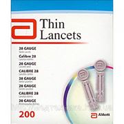 Ланцеты Thin Lancets 28G, 200 шт. в уп. фотография