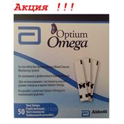 АКЦИЯ !!! Тест-полоски Оптиум Омега (Optium Omega) №50 - 5 уп. фото