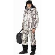 Костюм Снайпер (куртка длинная, полукомбинезон) (ткань смесовая) КМФ Зима