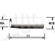 Сопло газовое BW 145.0041, цилиндрическое 18/24/53 мм для сварочной горелки с воздушным охлаждением BW 15AK фото