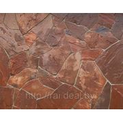 Камень терракотово-красный песчаник фотография