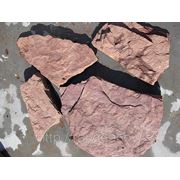 Камень Песчаник «Дракон» красный 2-4см. фото