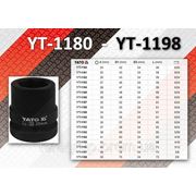 Торцевая головка ударная 6-гранная YATO YT-1180 - YT-1198