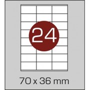 Этикетки самоклеящиеся 70х36 мм фото