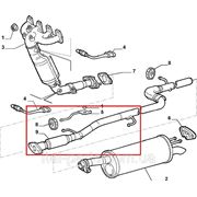 Труба выхлопная Fiat Doblo 1.6i 16v BIPOWER с гибким сочленением (средняя часть) фото