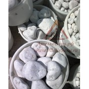 Белый кварц Княжеский овалованный (камни для бани), 15 кг фото