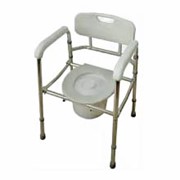 Кресло-туалет облегченное складное со спинкой (AMCF96)