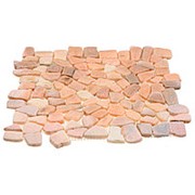 Каменная мозаика MS7015S МРАМОР розовый квадратный фото