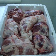 Мясо свинины тазобедренная часть крупный кусок жилованное замороженная в блоках фотография