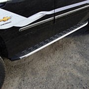 Пороги Chevrolet Tahoe 2012-2015 (алюм. с пласт. накладкой) фотография