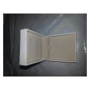 Футляр для кольца серёг и кулона белый картон 8 х 7 х 3,8 см фото