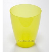Горшок пластиковый “Эрия“ 13 желтый прозрачный фотография