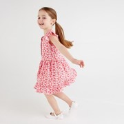 Платье для девочки 'Земляничка', цвет розовый, рост 110 см фотография