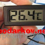 Цифровой LCD термометр с выносным датчиком 0132 фотография