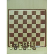 Шахматный стол 4-угольный складной-чемодан с ножками-3 игры, арт. 681103/2