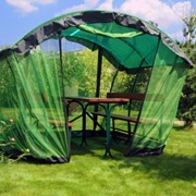 Беседка металлическая Летняя с противомоскитным. Все цвета кровли. фото