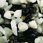 Грунт Камкрым мрамор черно-белый 5-10 мм (027) фото