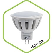 Лампа LED-JCDR 7.5Вт 220В GU5.3 3000K 600Лм ASD