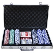 Покерный набор в алюминиевом кейсе (300 фишек)