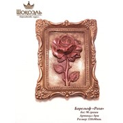 Шоколадный барельеф “Роза“ фото