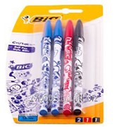 Набор ручек BIC Кристалл Teens Decor 2 Синие + красные + черные + зеленые, БЛ5 фото