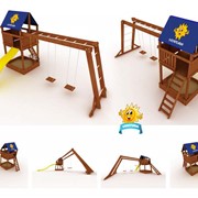 Комплекс детский игровой Радуга с рукоходом фото
