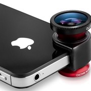 Оптика для iPhone 5 для фотосъемки ollo clip black и red фото