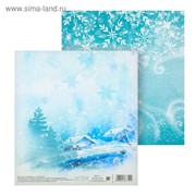 Бумага для скрапбукинга «Кружит снежок», 15,5 × 15,5 см фото