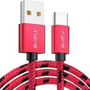 Кабель Raxfly USB - Type-C 1м (Красный)