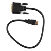 Кабель Gembird Cablexpert HDMI-DVI 19M/19M Single Link 0.5m Black CC-HDMI-DVI-0.5M фотография