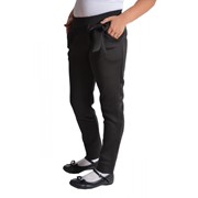 Черные подростковые брюки с бантом р. 116-140 2968 фото