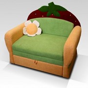 Детский раскладной диван ягодка