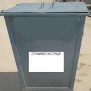 Контейнер бак металлический для мусора 0,75 м. куб с крышкой фото