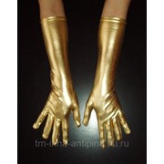 Перчатки для шоу-костюма золотые