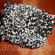 Тычинки 3мм ( бело-черные ) 50шт фото