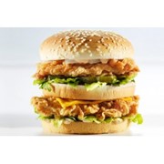 Доставка бургеров - Chicken burger двойной фотография