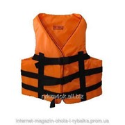 Спасательный жилет оранжевый, водный страховочный жилет фото
