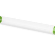 Футляр-туба пластиковый для ручки Tube 2.0, прозрачный/зеленое яблоко