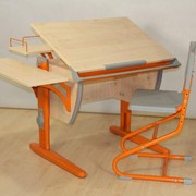 Парта Дэми СУТ 14-02 (оранж, клен)+ПОДАРОК на выбор! фото