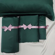 Шёлковый комплект постельного белья “Малахит“, все размеры, 22 мм фото