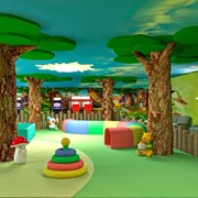 Дизайн игрового детского зала Сказочный лес фото