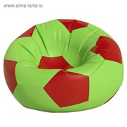 Кресло-мешок Мяч средний, ткань нейлон, цвет салатовый, красный фото