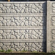 Еврозаборы бетонные Дикий камень, изготовление, установка в Днепропетровске, Днепропетровской области