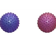Мяч резиновый Массажный BA-3401 (резина 80гр, р-р 18см, фиолетовый, синий) фото