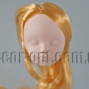 Голова куклы 4,5 см с русыми волосами 15см/1прядь 570688 фотография