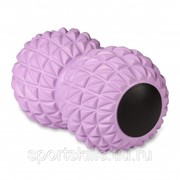 Мячик массажный двойной для йоги INDIGO IN269 18*10 см Сиреневый фотография