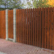 Деревянные ворота с забором под заказ Астана фото